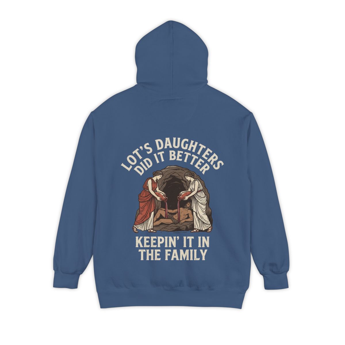Color: True Navy | Good Book Series Lot's Daughters Garment-Dyed Hoodie