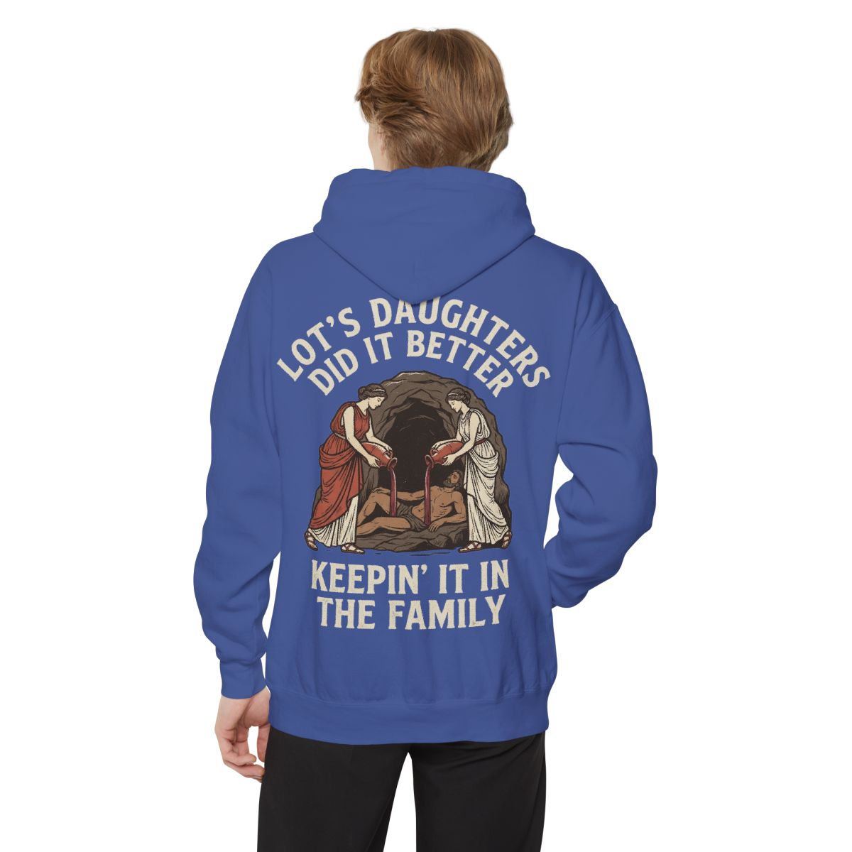 Color: Flo Blue | Good Book Series Lot's Daughters Garment-Dyed Hoodie