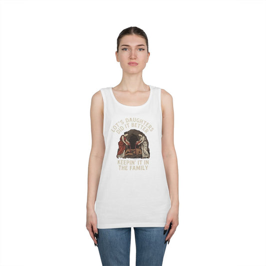 Color: White | Good Book Series Lot's Daughters Tank Top