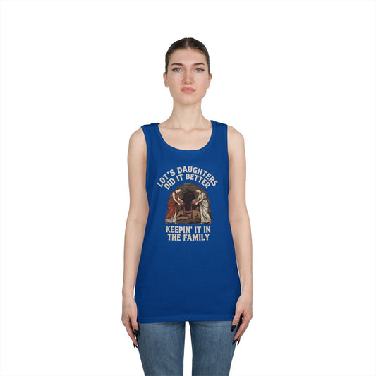 Color: Royal | Good Book Series Lot's Daughters Tank Top