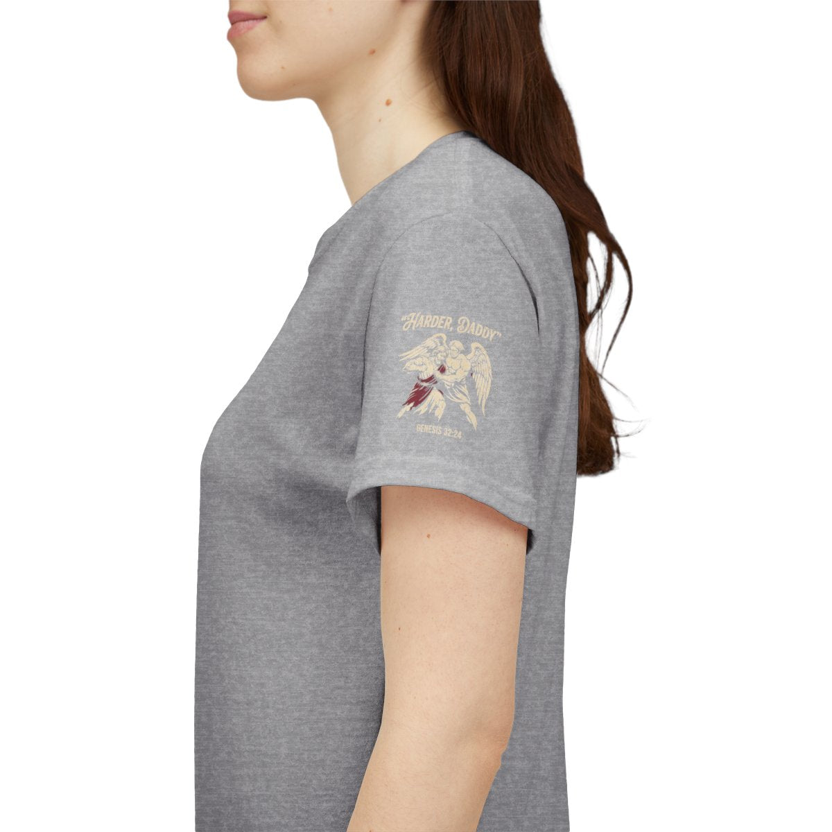 Color: Sport Grey | Good Book Series Man vs Angel Premium Graphic Tee