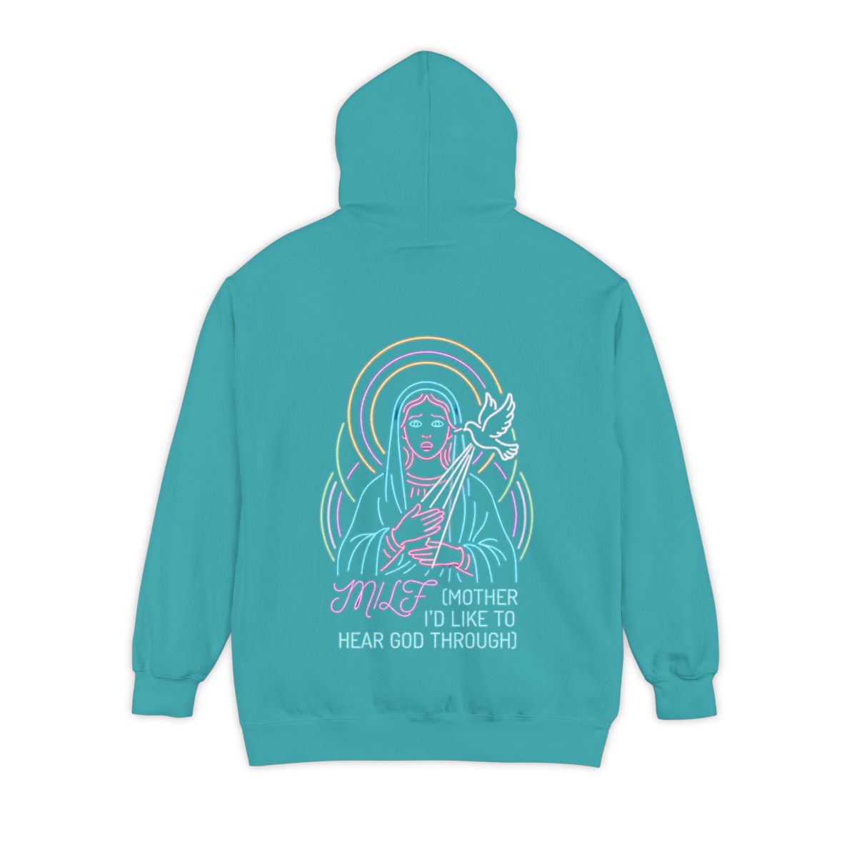 Color: Seafoam | Good Book Series MILF Garment-Dyed Hoodie