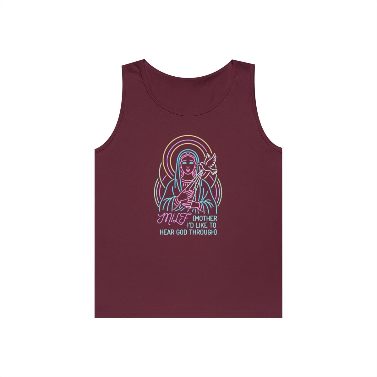 Color: Maroon | Good Book Series MILF Tank Top