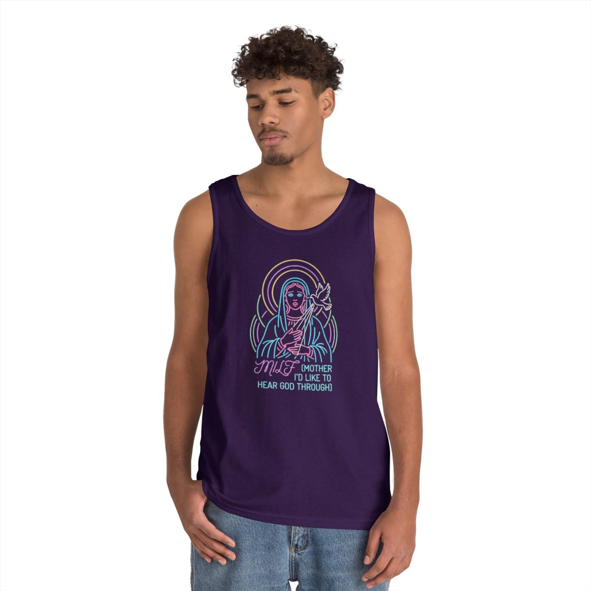 Color: Purple | Good Book Series MILF Tank Top