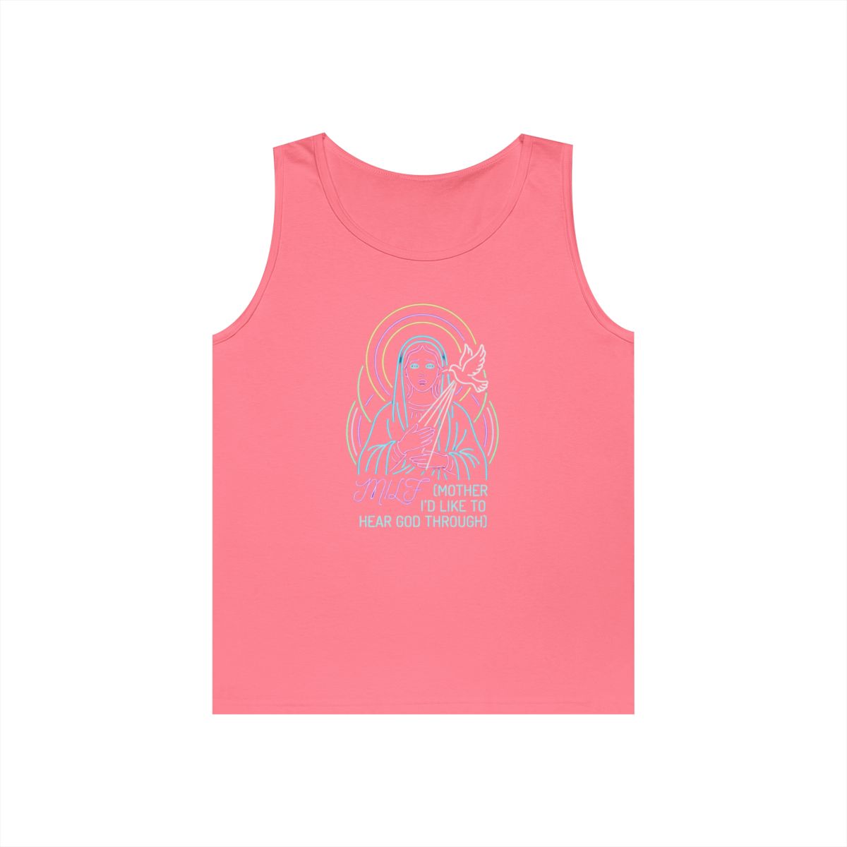 Color: Safety Pink | Good Book Series MILF Tank Top
