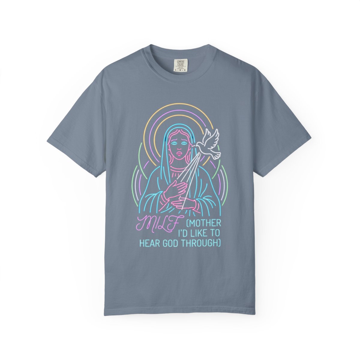 Color: Blue Jean | Good Book Series MILF Unisex Garment-Dyed Tee