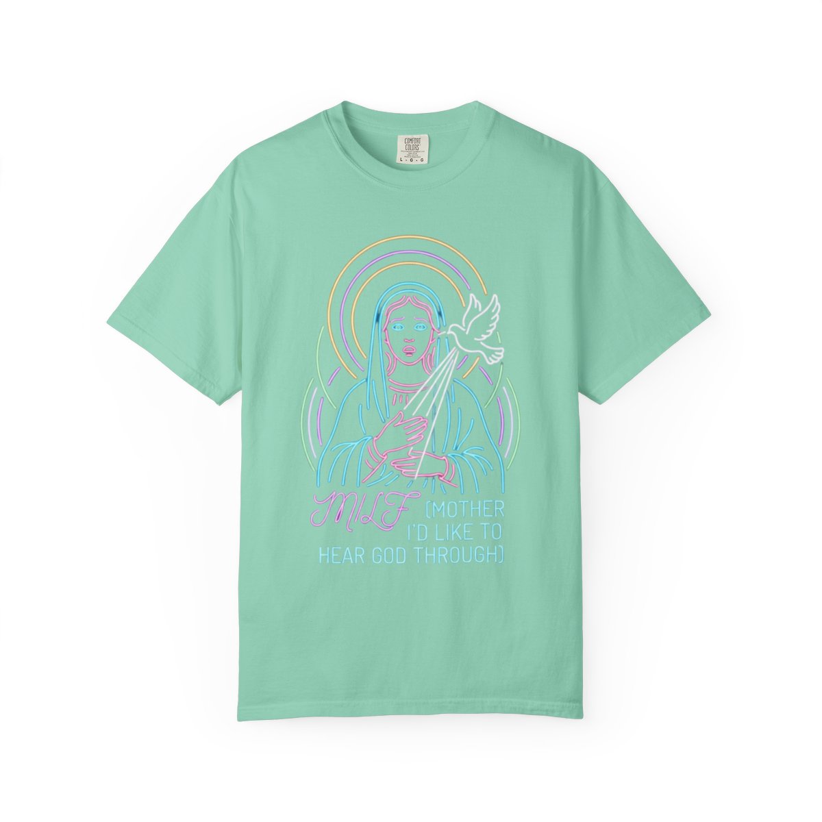 Color: Island Reef | Good Book Series MILF Unisex Garment-Dyed Tee