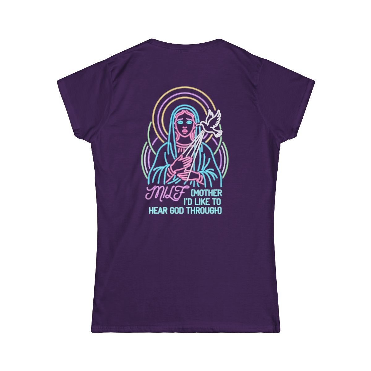 Color: Purple | Good Book Series MILF Women's Tee