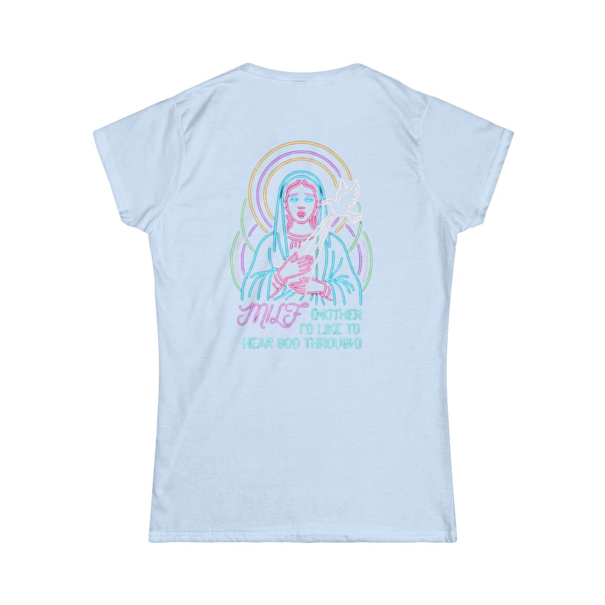 Color: Light Blue | Good Book Series MILF Women's Tee