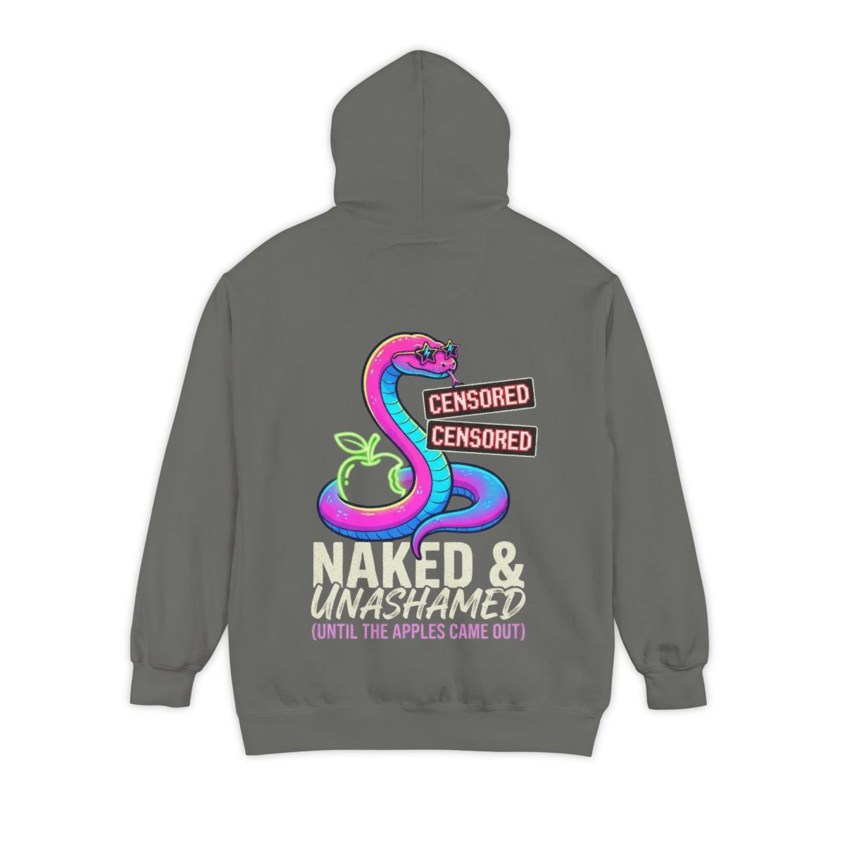 Color: Grey | Good Book Series Naked & Unashamed Garment-Dyed Hoodie