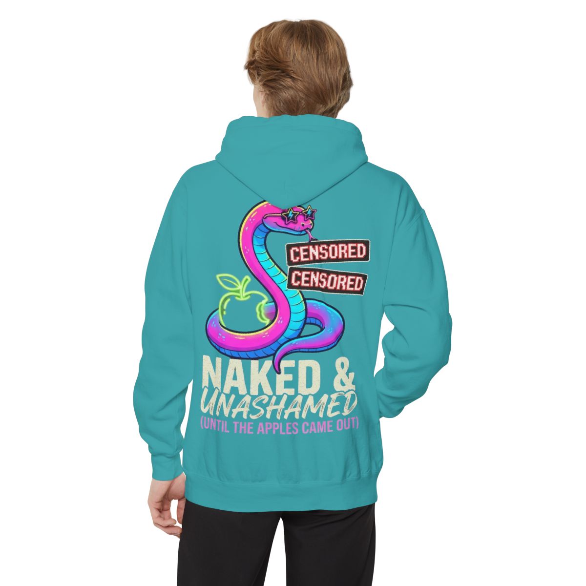 Color: Seafoam | Good Book Series Naked & Unashamed Garment-Dyed Hoodie