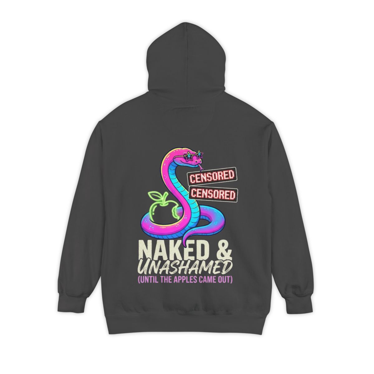 Color: Pepper | Good Book Series Naked & Unashamed Garment-Dyed Hoodie