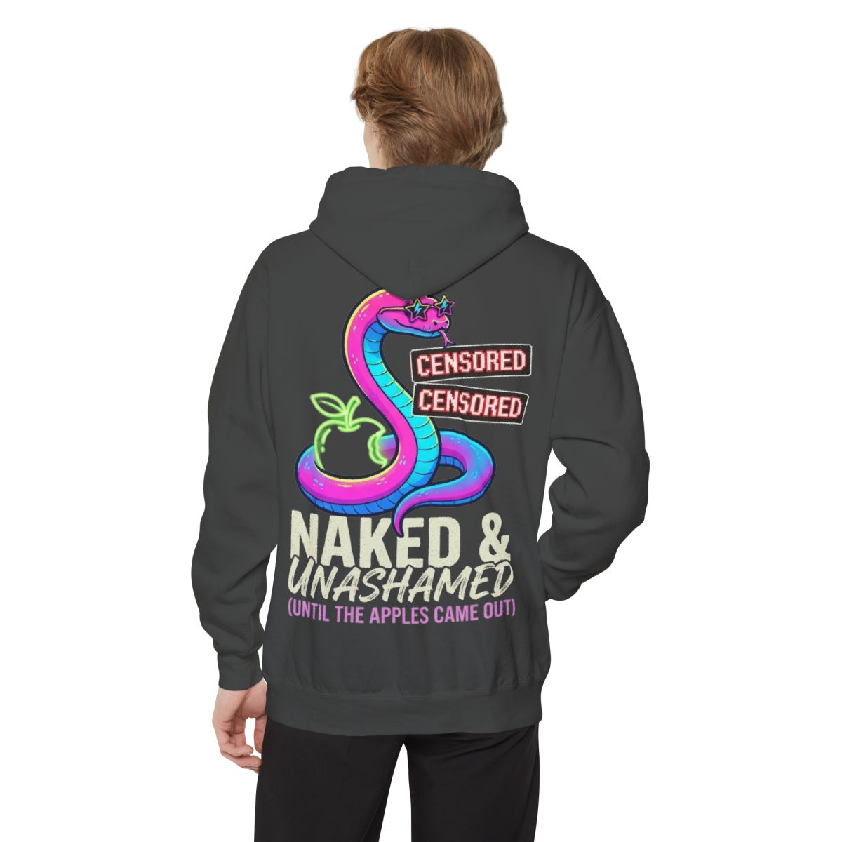 Color: Pepper | Good Book Series Naked & Unashamed Garment-Dyed Hoodie