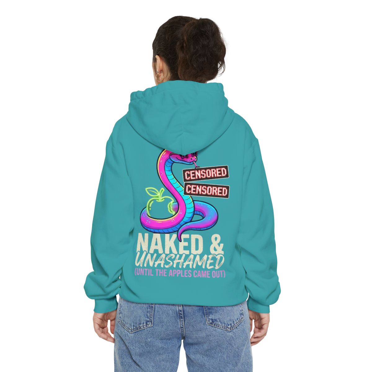 Color: Seafoam | Good Book Series Naked & Unashamed Garment-Dyed Hoodie