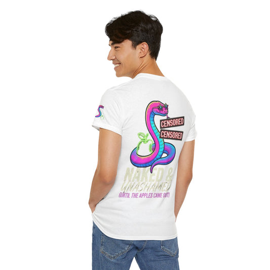 Color: White | Good Book Series Naked & Unashamed Premium Graphic Tee