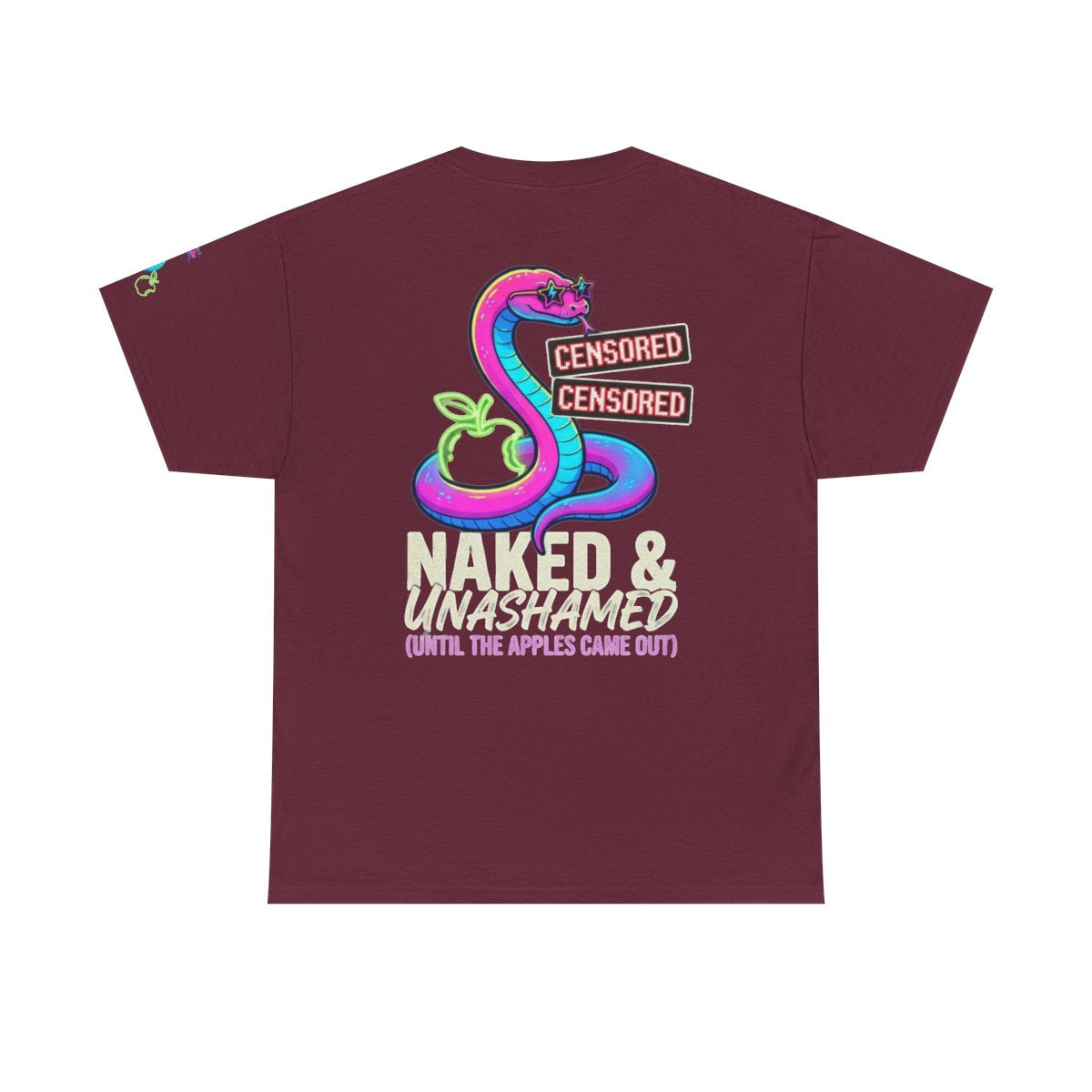 Color: Maroon | Good Book Series Naked & Unashamed Premium Graphic Tee
