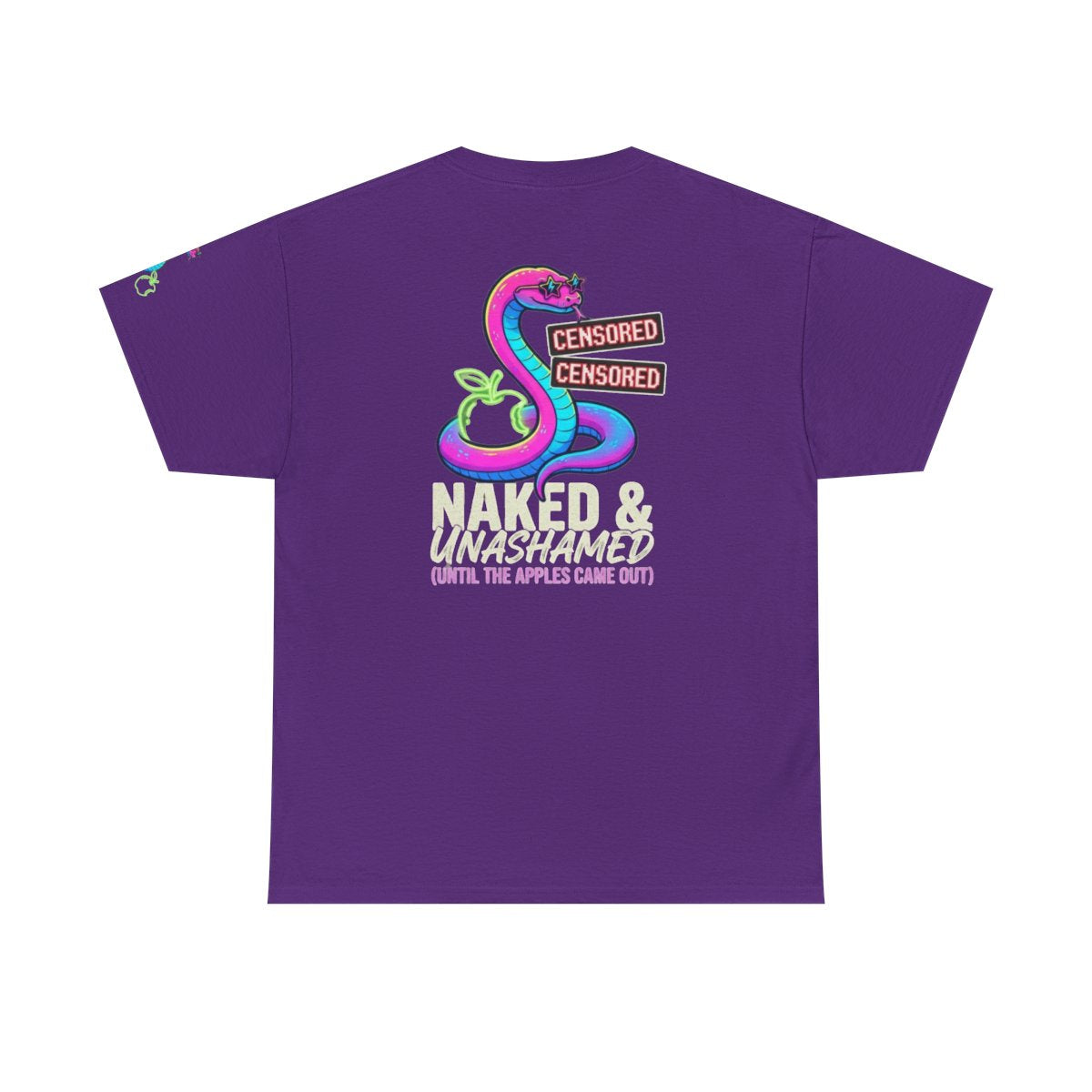 Color: Purple | Good Book Series Naked & Unashamed Premium Graphic Tee