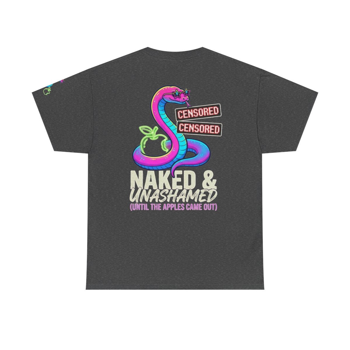 Color: Dark Heather | Good Book Series Naked & Unashamed Premium Graphic Tee