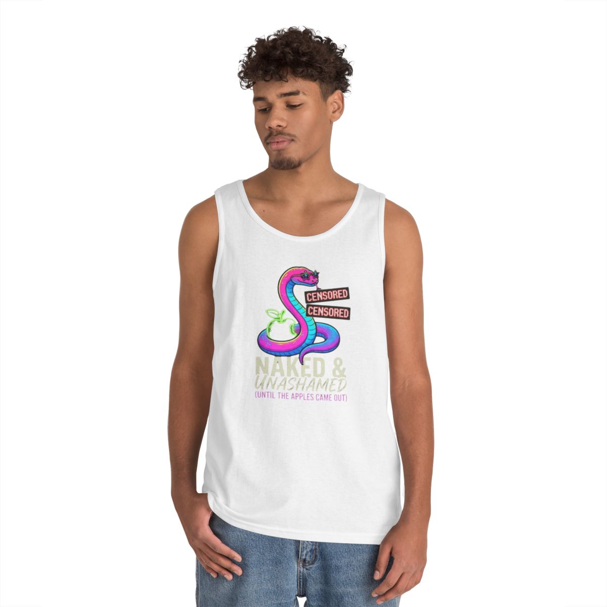 Color: White | Good Book Series Naked & Unashamed Tank Top