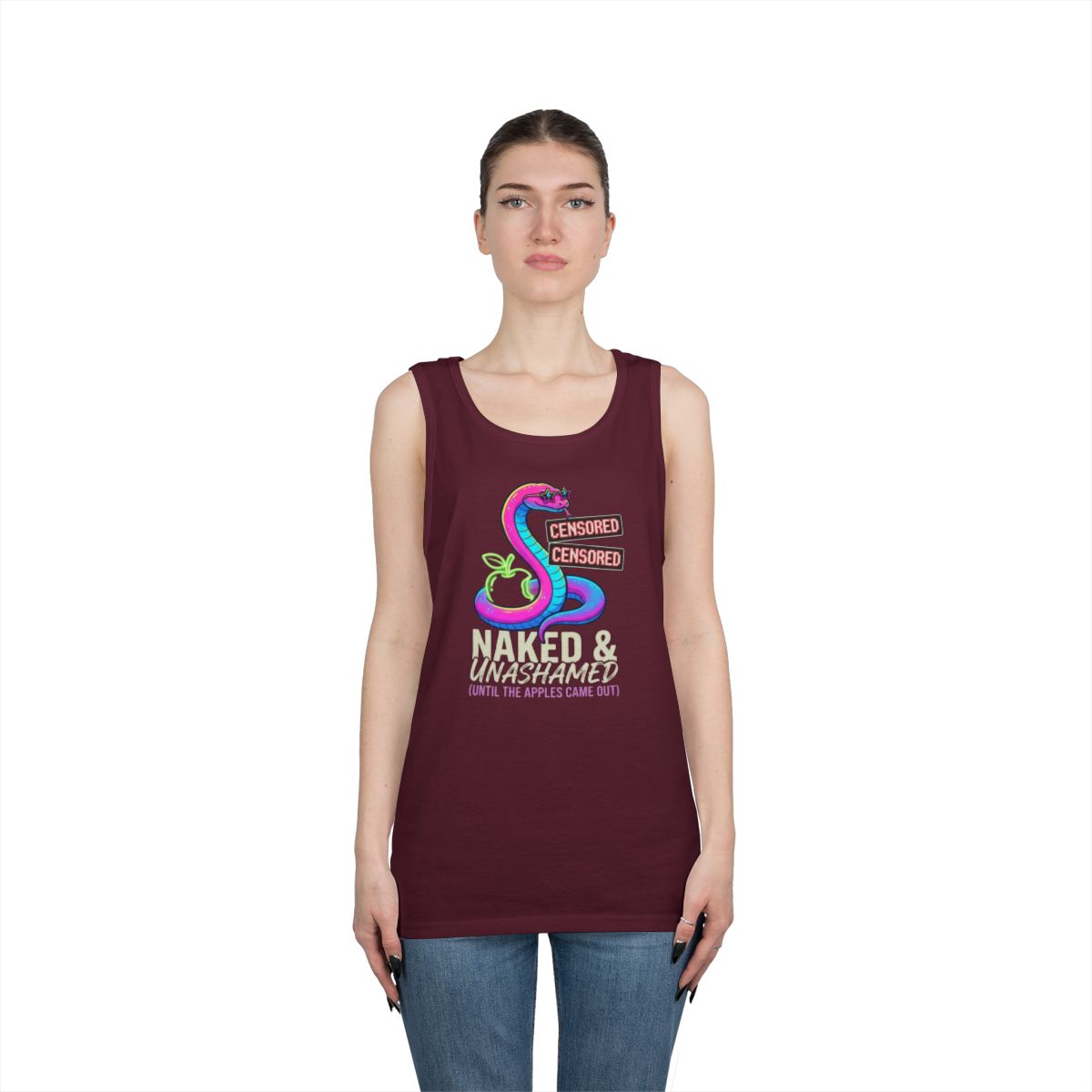 Color: Maroon | Good Book Series Naked & Unashamed Tank Top