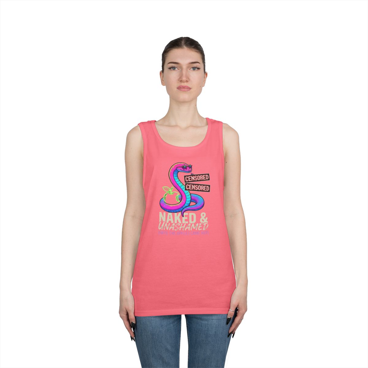 Color: Safety Pink | Good Book Series Naked & Unashamed Tank Top