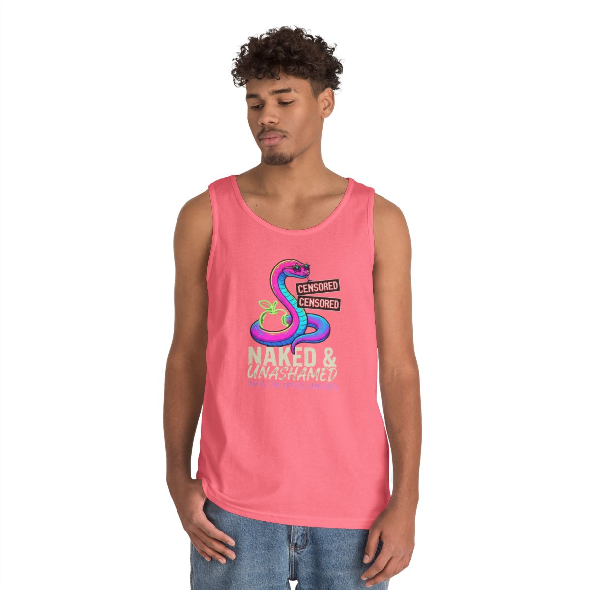 Color: Safety Pink | Good Book Series Naked & Unashamed Tank Top