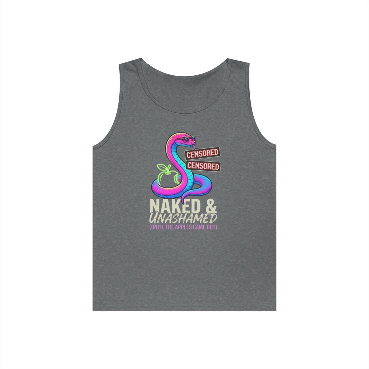 Color: Graphite Heather | Good Book Series Naked & Unashamed Tank Top
