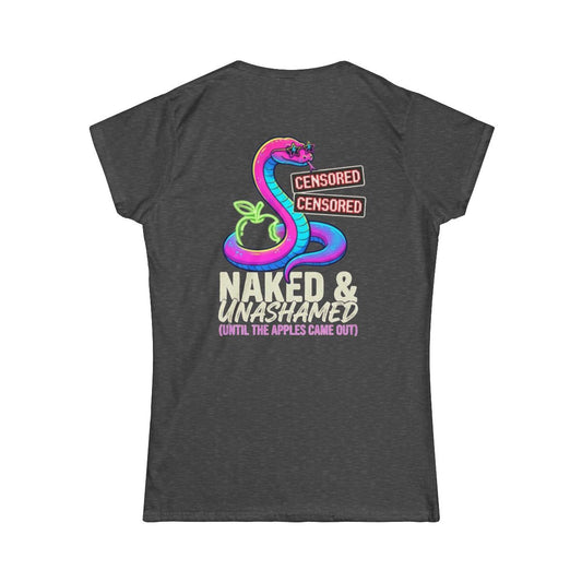 Color: Dark Heather | Good Book Series Naked & Unashamed Women's Tee