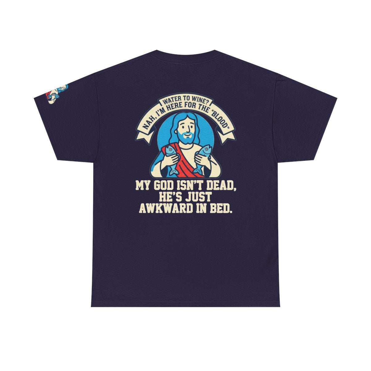 Color: Blackberry | Good Book Series Not Dead Awkward In Bed Premium Graphic Tee