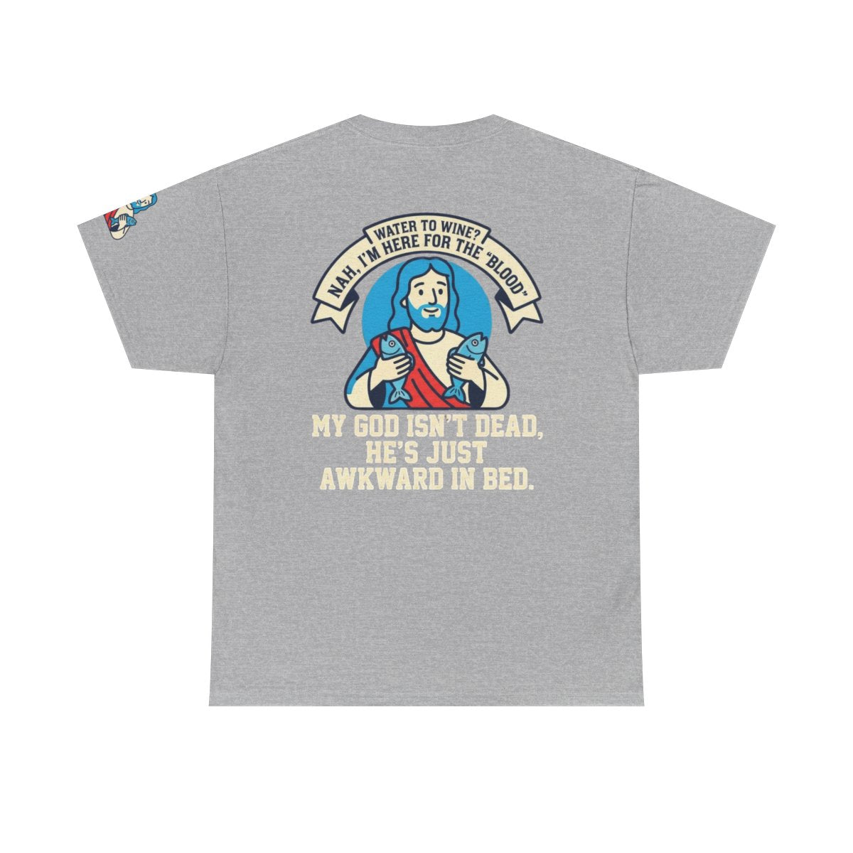 Color: Sport Grey | Good Book Series Not Dead Awkward In Bed Premium Graphic Tee