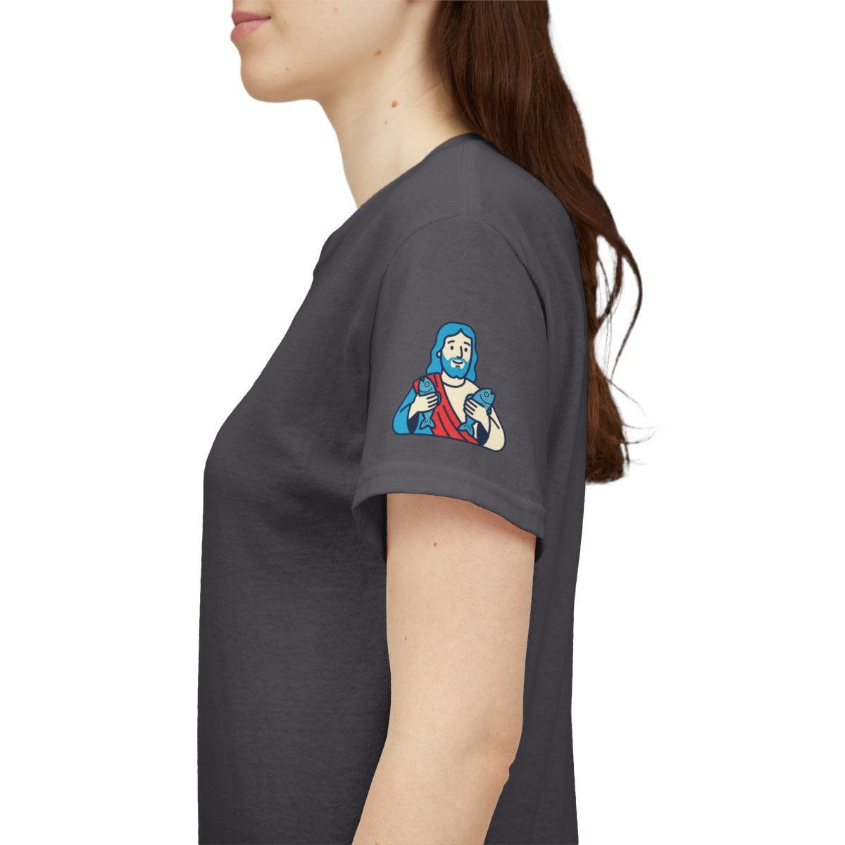 Color: Charcoal | Good Book Series Not Dead Awkward In Bed Premium Graphic Tee