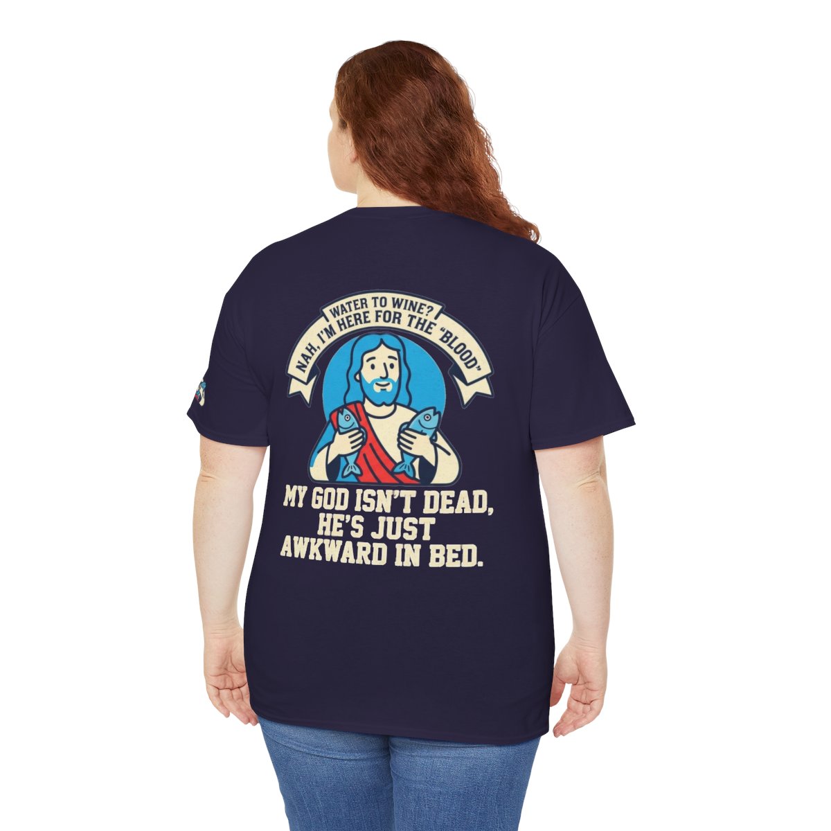 Color: Blackberry | Good Book Series Not Dead Awkward In Bed Premium Graphic Tee