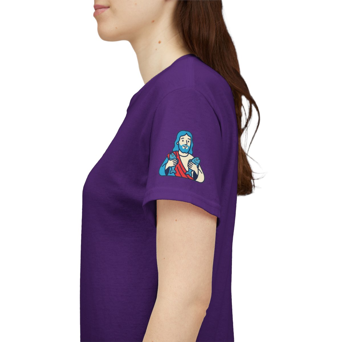 Color: Purple | Good Book Series Not Dead Awkward In Bed Premium Graphic Tee