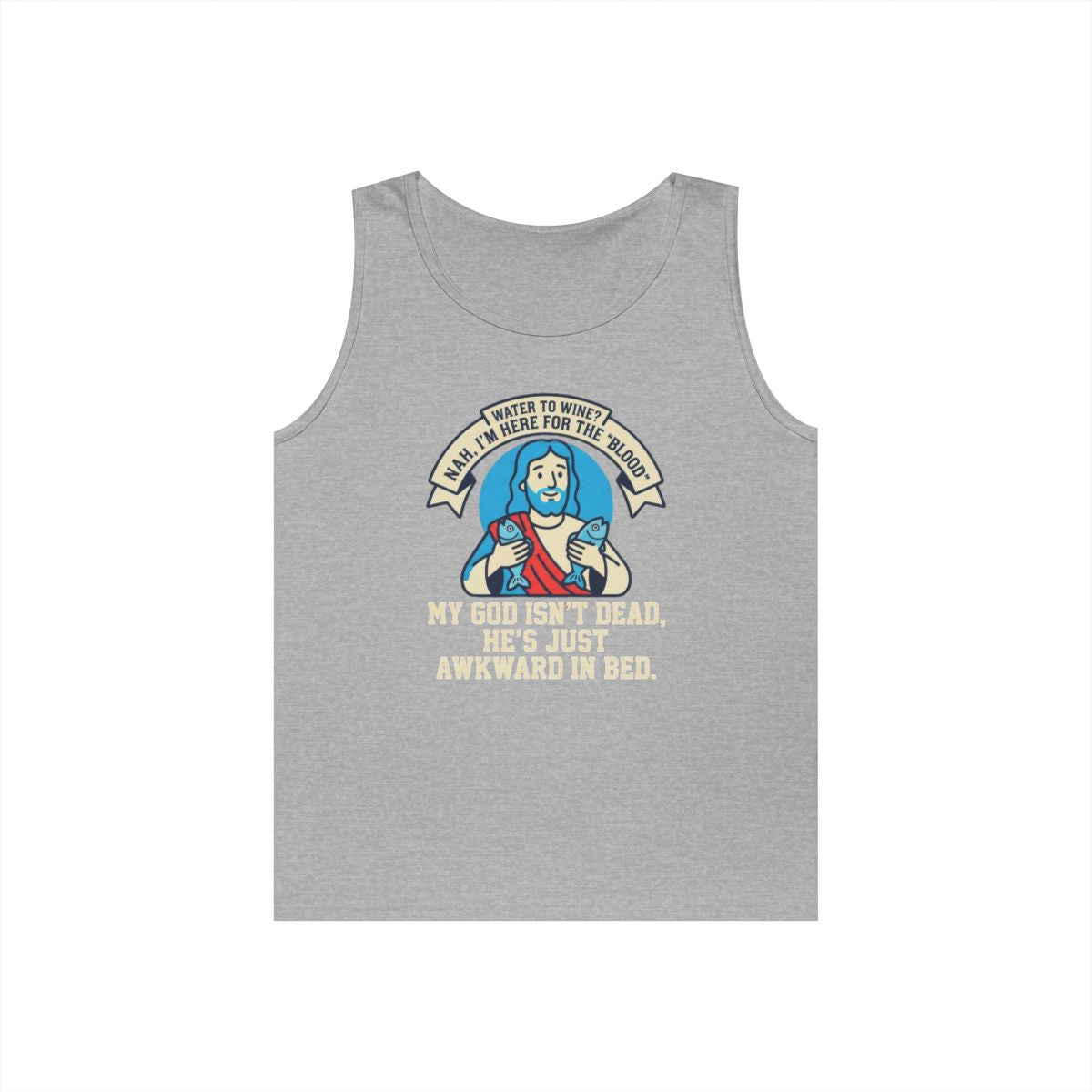 Color: Sport Grey | Good Book Series Not Dead Awkward In Bed Tank Top