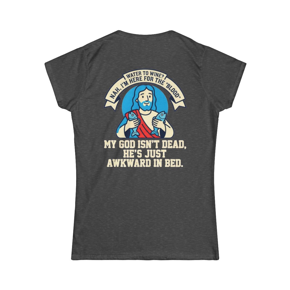 Color: Dark Heather | Good Book Series Not Dead Awkward In Bed Women's Tee