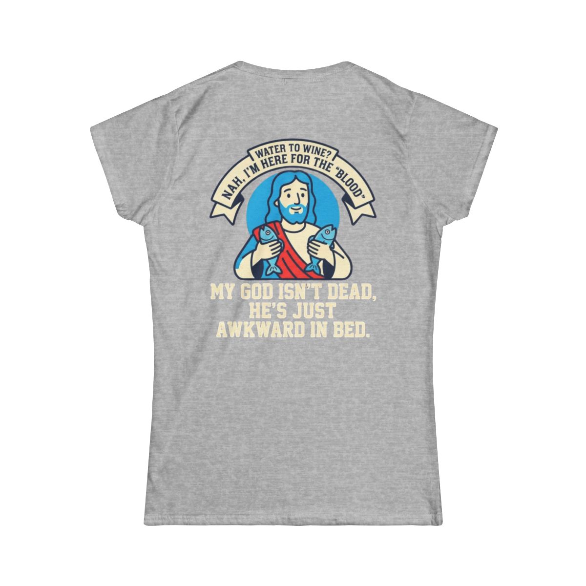 Color: Sport Grey | Good Book Series Not Dead Awkward In Bed Women's Tee