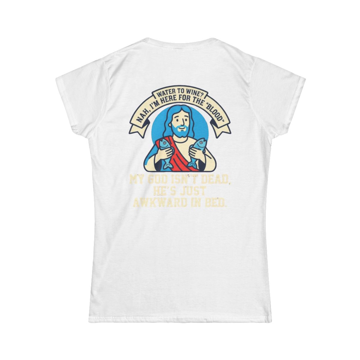 Color: White | Good Book Series Not Dead Awkward In Bed Women's Tee