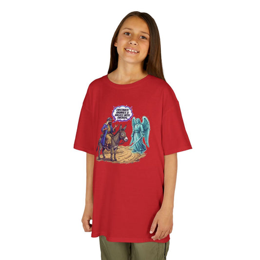 Color: Red | Good Book Series Obstinate Animals & Angels With Swords Kids Tee