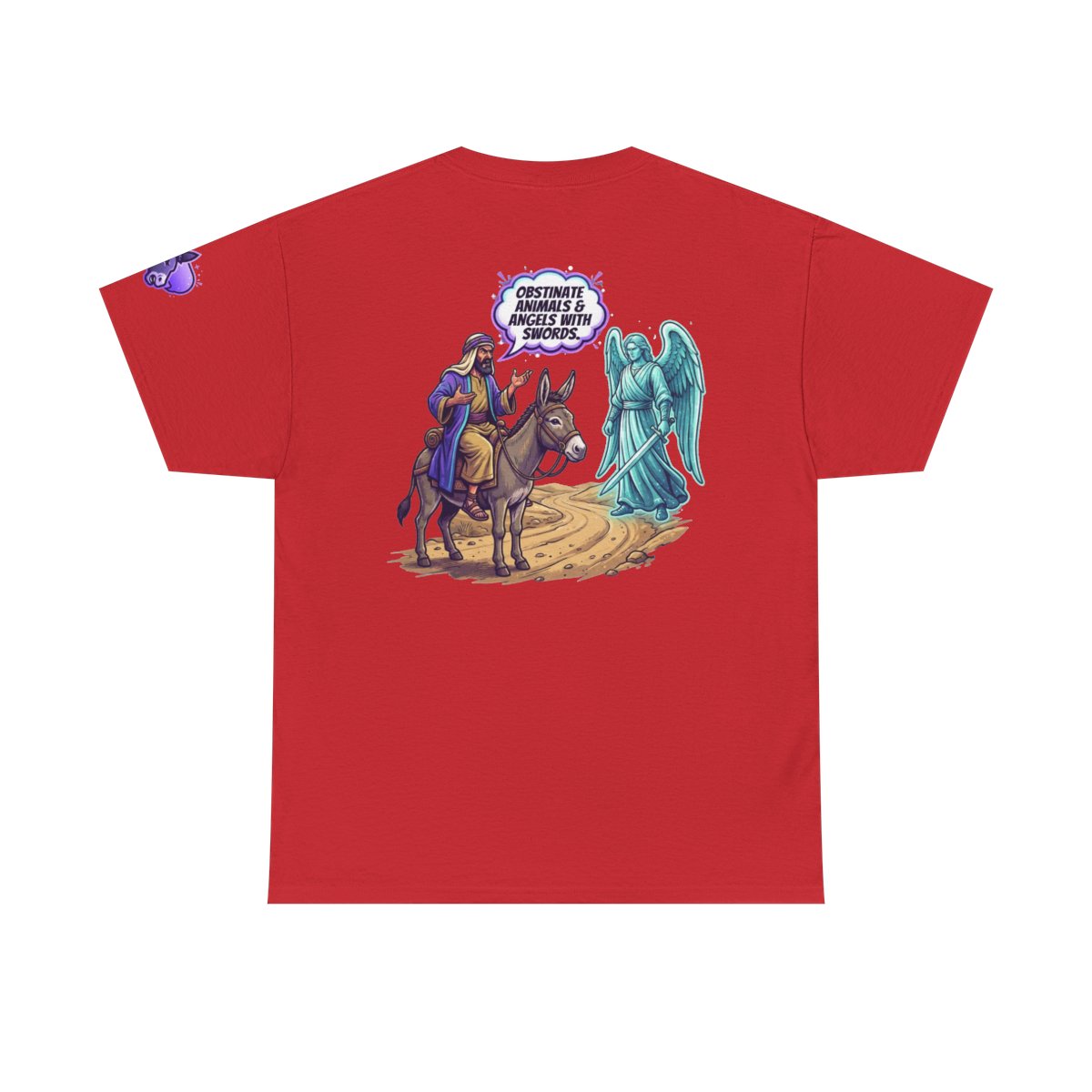 Color: Red | Good Book Series Obstinate Animals & Angels With Swords Premium Graphic Tee