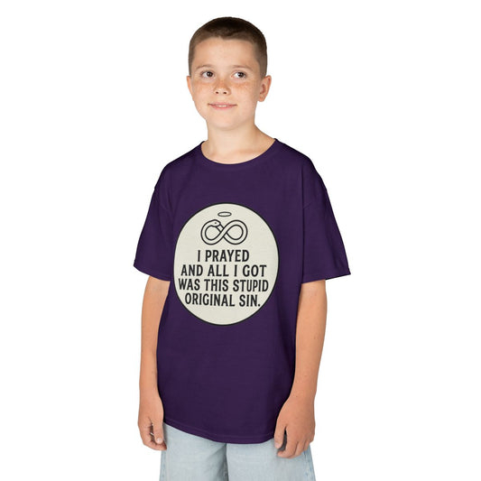 Color: Purple | Good Book Series Original Sin Kids Tee