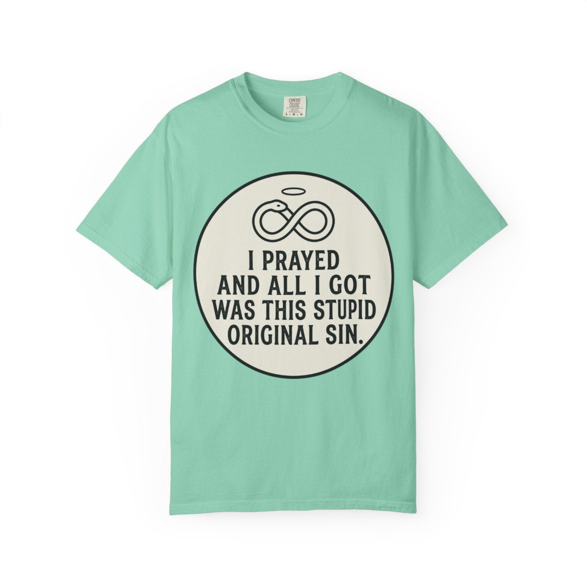 Color: Island Reef | Good Book Series Original Sin Unisex Garment-Dyed Tee