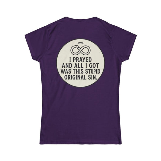 Color: Purple | Good Book Series Original Sin Women's Tee