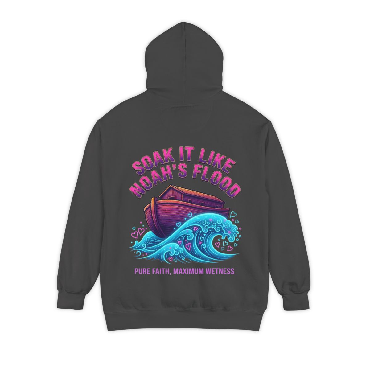 Color: Pepper | Good Book Series Soak it Like Noah's Flood Garment-Dyed Hoodie