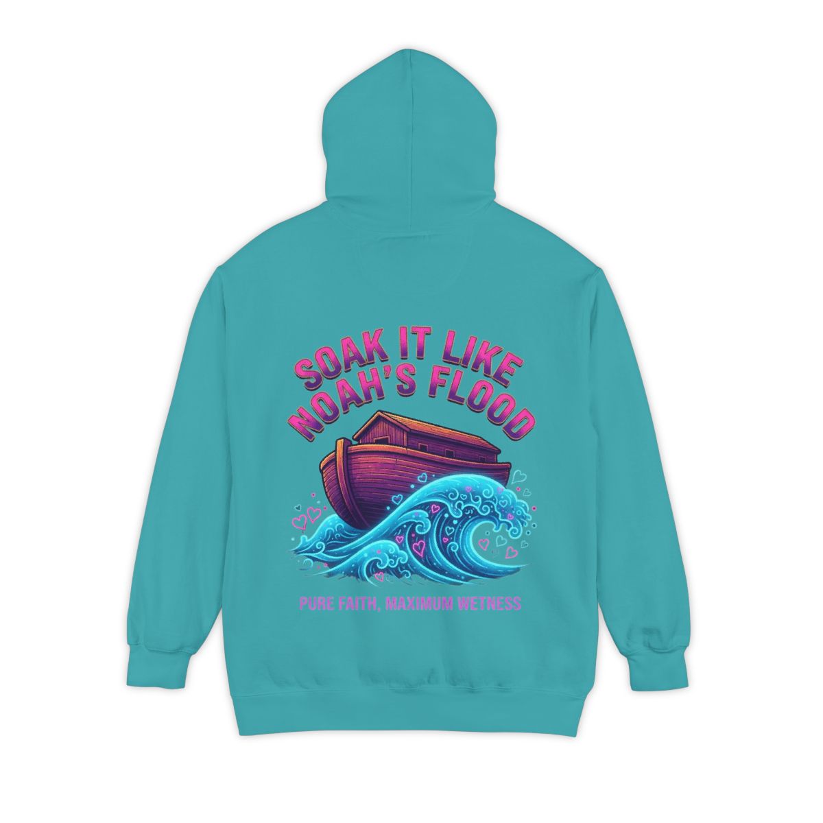 Color: Seafoam | Good Book Series Soak it Like Noah's Flood Garment-Dyed Hoodie