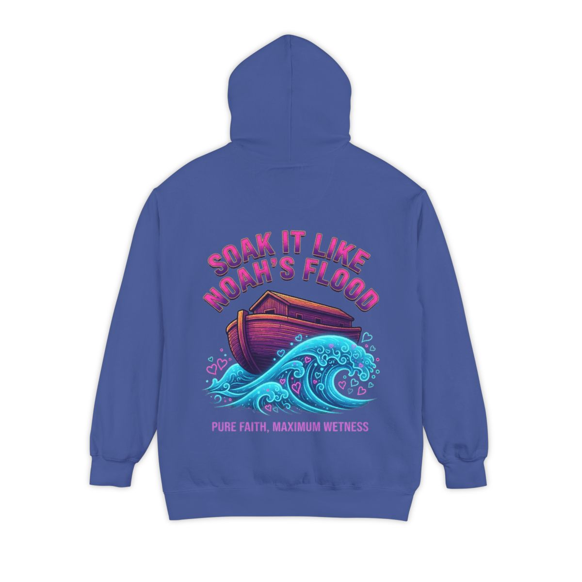 Color: Flo Blue | Good Book Series Soak it Like Noah's Flood Garment-Dyed Hoodie