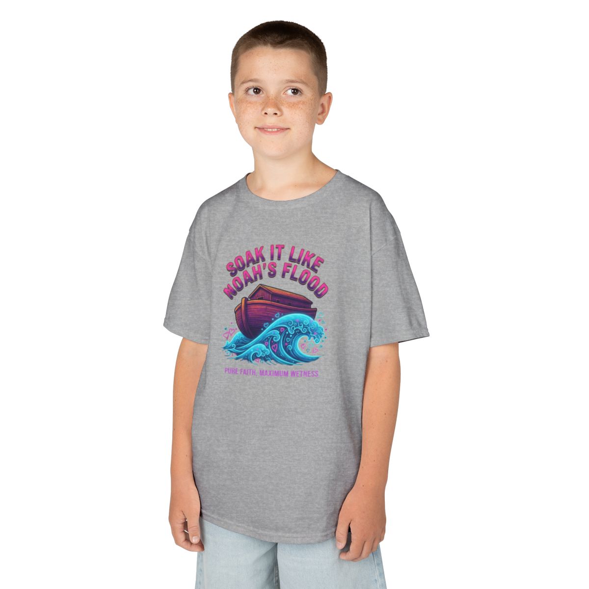 Color: Sport Grey | Good Book Series Soak it Like Noah's Flood Kids Tee