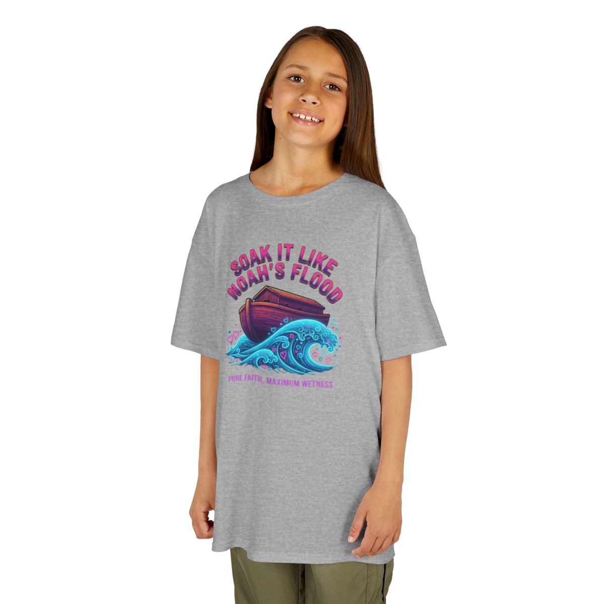 Color: Sport Grey | Good Book Series Soak it Like Noah's Flood Kids Tee