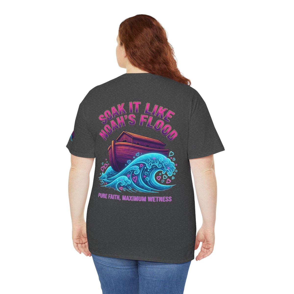Color: Dark Heather | Good Book Series Soak it Like Noah's Flood Premium Graphic Tee