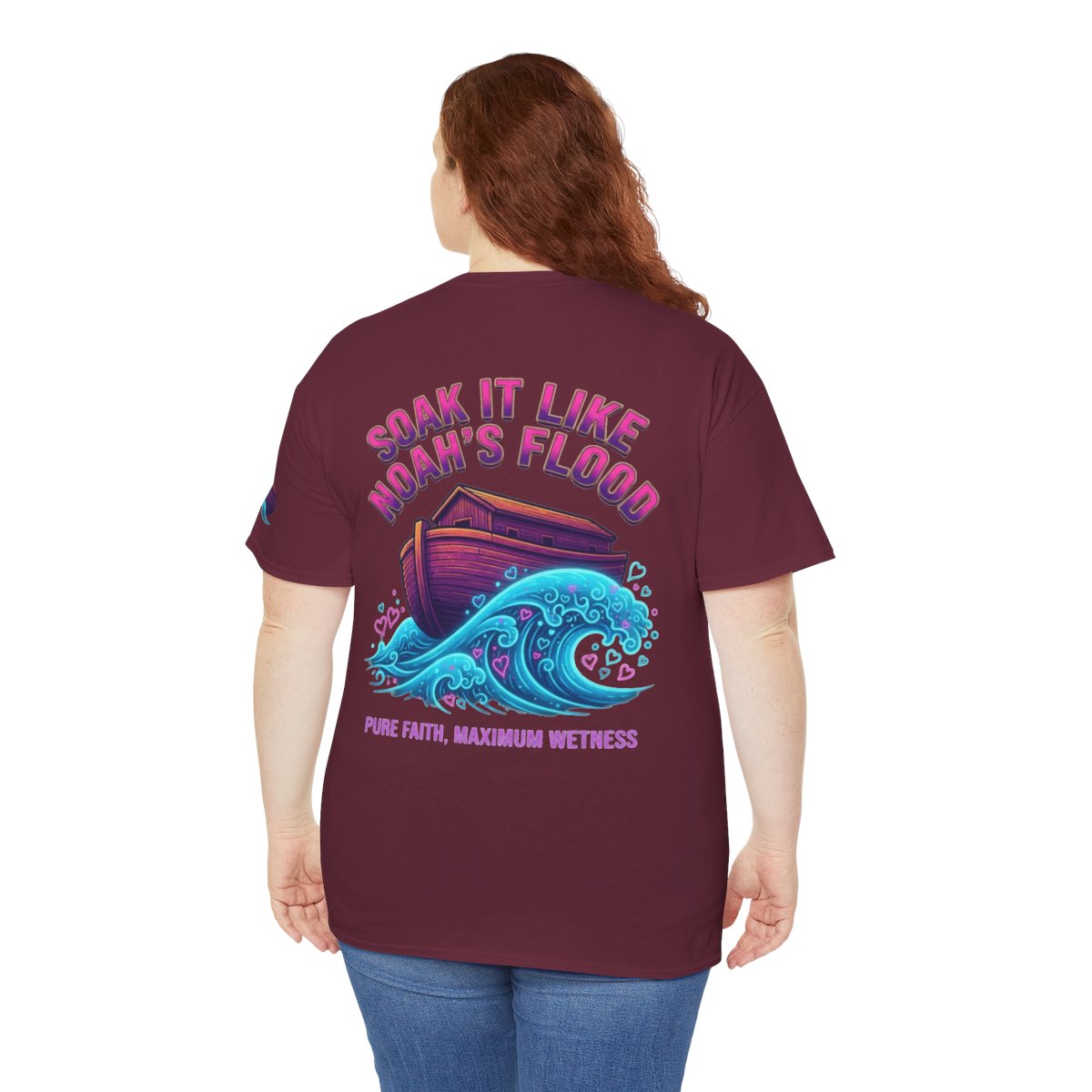 Color: Maroon | Good Book Series Soak it Like Noah's Flood Premium Graphic Tee