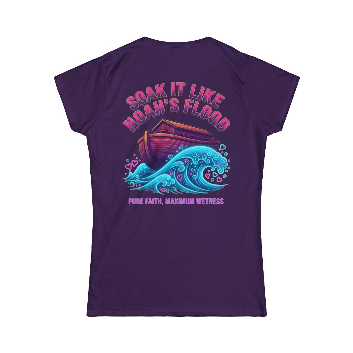 Color: Purple | Good Book Series Soak it Like Noah's Flood Women's Tee